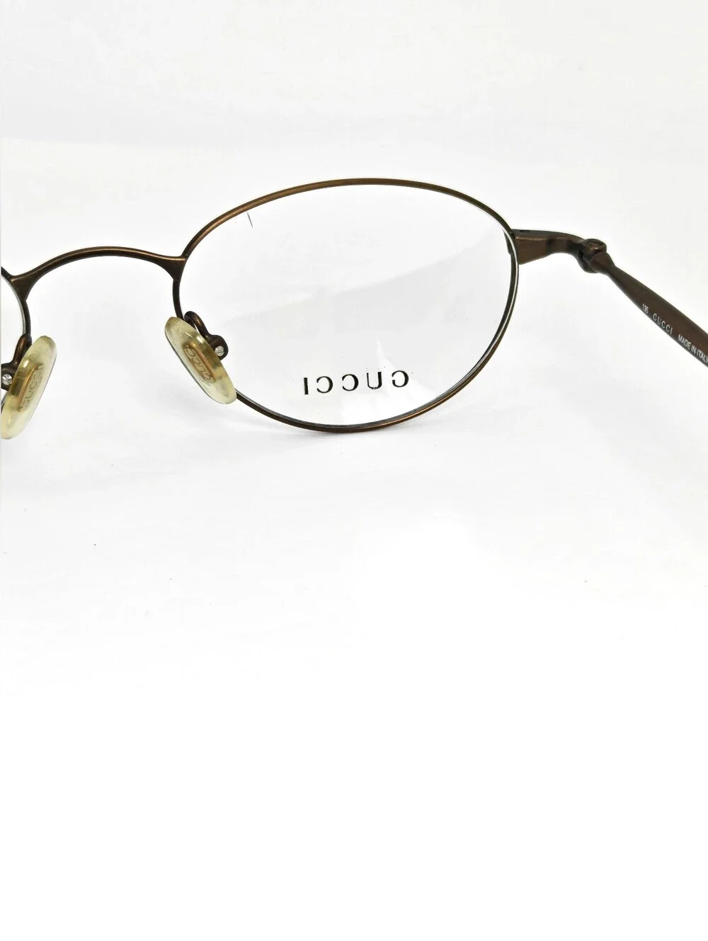 Gucci GG2618 Women's Oval Stainless Steel in Copper Brown. Italy